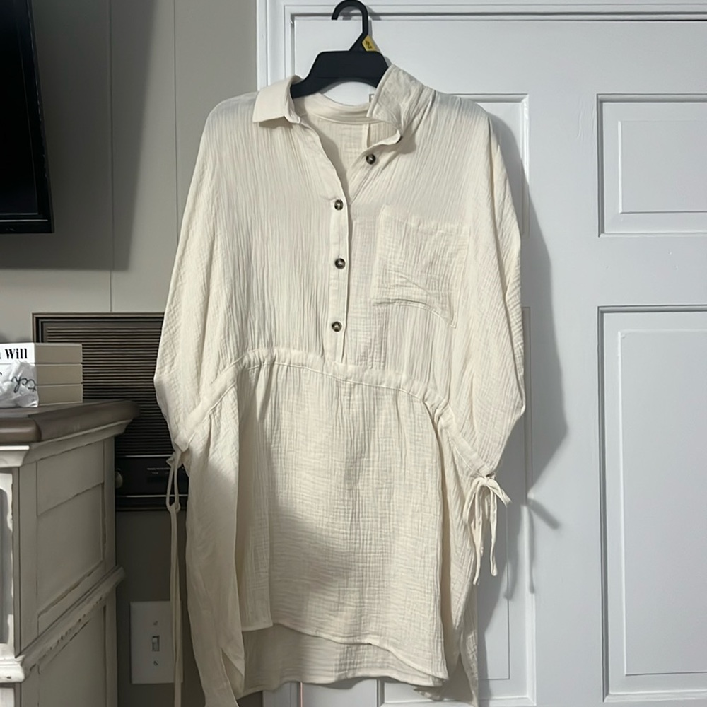 Women’s Cream Cinch Dress
